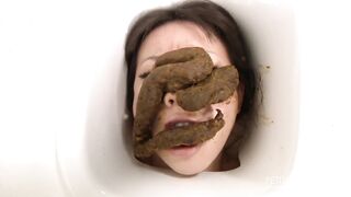 piece of shit on her pretty face