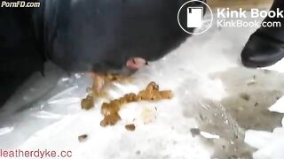 outdoor eat scat and muddy boots