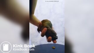 Teen shit in own hands