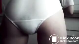 Girl white panty poop - video 3