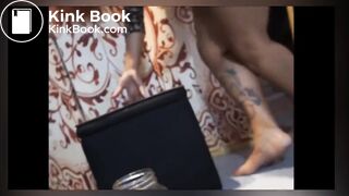 Shitting in jar - video 2