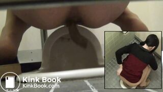 Japanese pooping male toilet