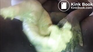 Ebony shits and fists