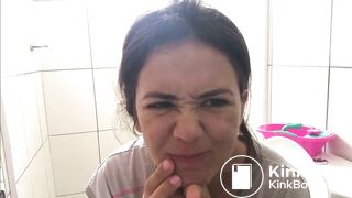 Talking and Pooping (morning poop)