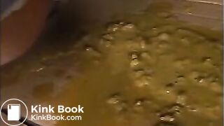 Tied-up office lady gets half-liter 50% glycerin enema