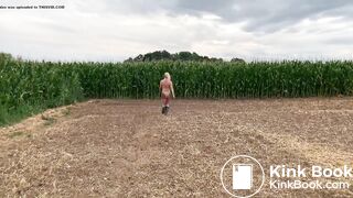 her walk through the cornfield