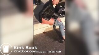 Girl Pooping In The Street