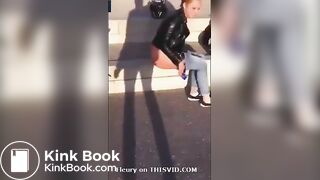 Girl Pooping In The Street