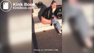 Girl Pooping In The Street