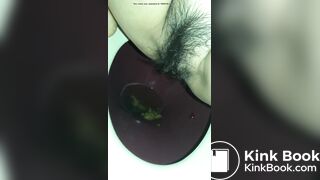 Monica poops on a toilet 2