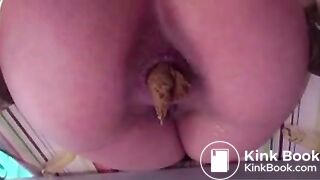 Pov - sexy woman shits and spits on your face