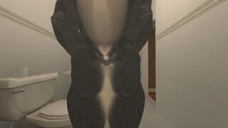 Furry Wolf pooping
