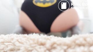 Beautiful Teen Poops Herself in Batman panties
