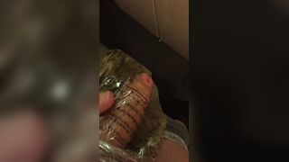 Playing with horse shit