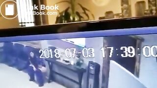 Desperate Fat Woman Shits In Office Garbage Can