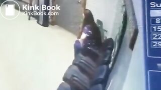 Desperate Fat Woman Shits In Office Garbage Can