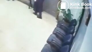 Desperate Fat Woman Shits In Office Garbage Can