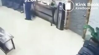 Desperate Fat Woman Shits In Office Garbage Can