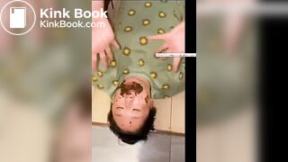 Rare Chinese lezdom scat