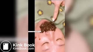 Rare Chinese lezdom scat