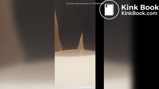 Messy scat in sweatpants and squish