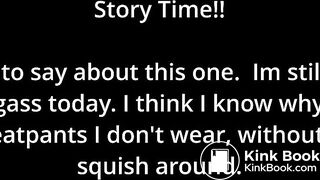 Messy scat in sweatpants and squish