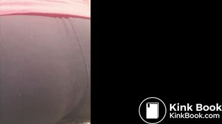 Messy scat in sweatpants and squish