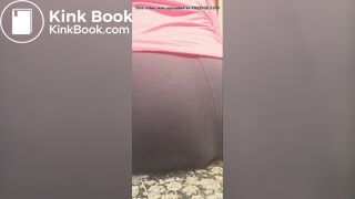 Messy scat in sweatpants and squish