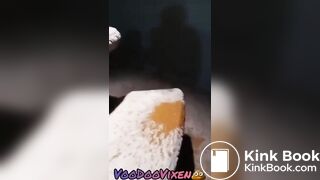 More Ebony Thot Public toilet hot mess