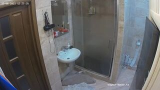 Woman pooping in Toilet 145