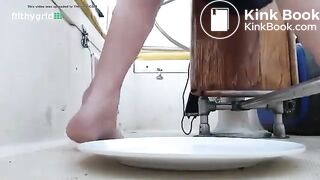 Girl poops on a boat