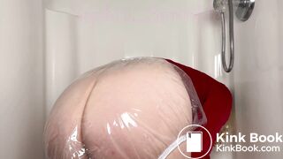 Plastic Panties Enema Explosion