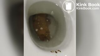 Polish teen pooping on toilet (amateur)