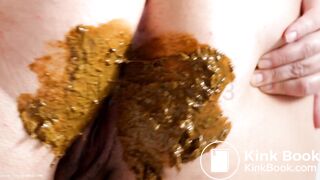 Chubby chick destroys panties