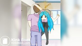 Shit !Girl on the shoulder (warning! SCAT)