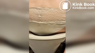 My teen girlfriend pooping her panties