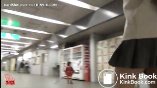 Desperate Piss and Shit in Subway Toilet (4/5)