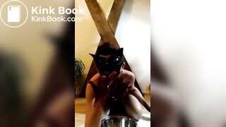 Sexy woman Smearing and eat