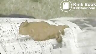Diarrhea on newspaper (Old Clip)
