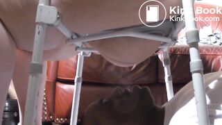 White BBW Mistress Feeds The Black Toilet