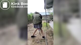 japanese girl anal milk