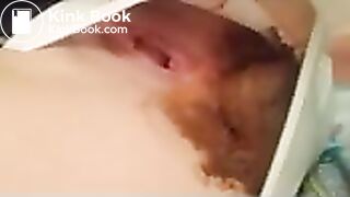 Gf finishing white panty poop