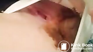 Gf finishing white panty poop