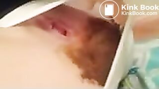 Gf finishing white panty poop