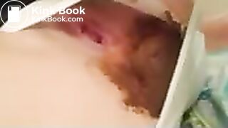 Gf finishing white panty poop