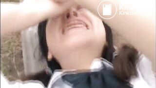 Outdoor enema in panties 2