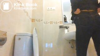 Hot girl pooping on the toilet - video 3