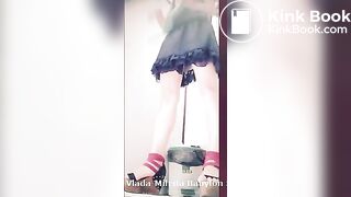 18years Vlada shitting voyeur