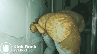 Blue hairs and dirty dildo