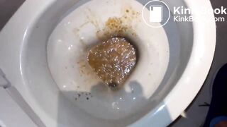 Real scat feeding amateur beauty slave girl